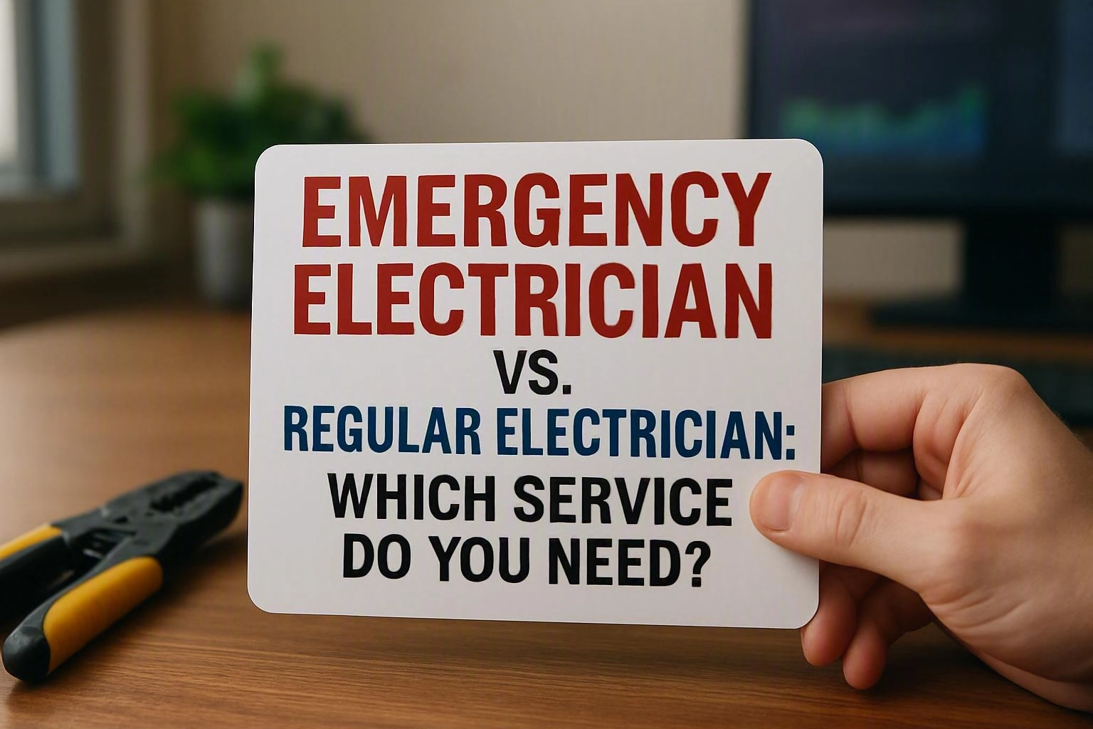 Emergency Electrician vs. Regular Electrician: Which Service Do You Need?