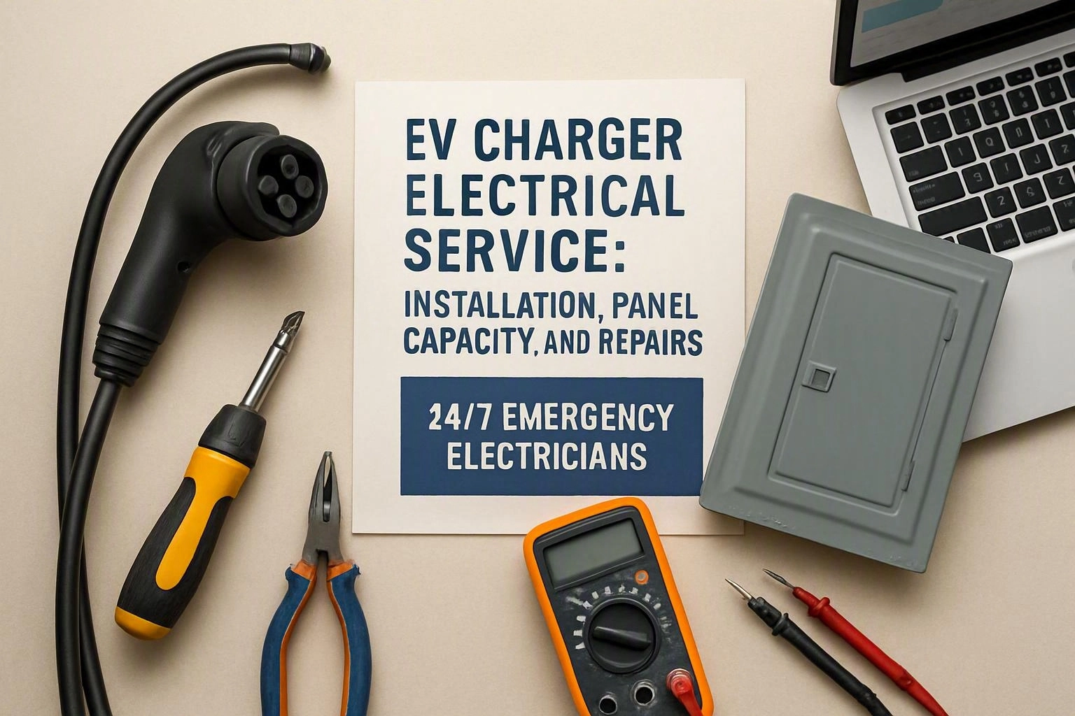 EV Charger Electrical Service: Installation, Panel Capacity, and Repairs