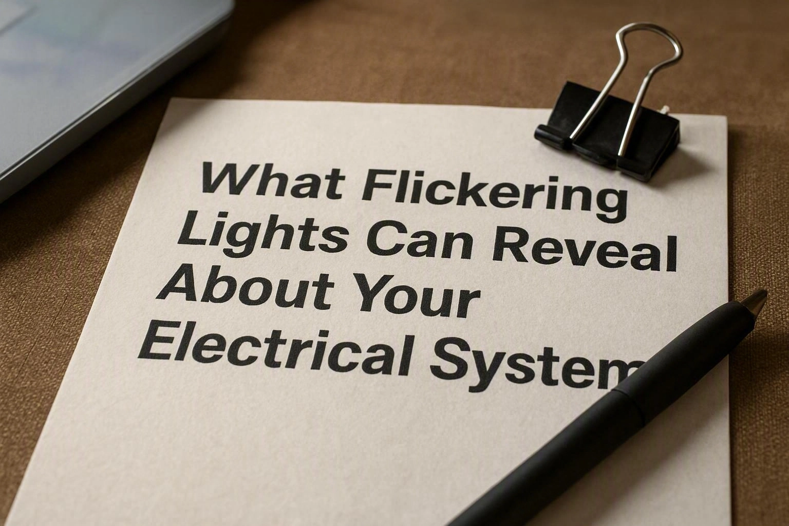 What Flickering Lights Can Reveal About Your Electrical System