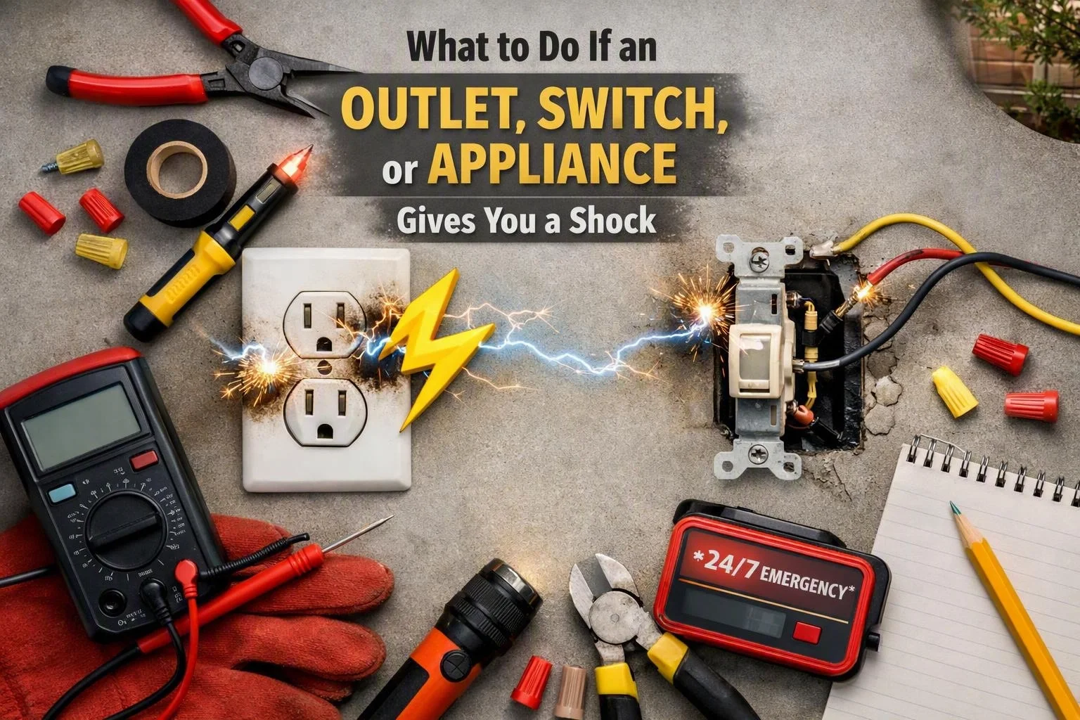 What to Do If an Outlet, Switch, or Appliance Gives You a Shock