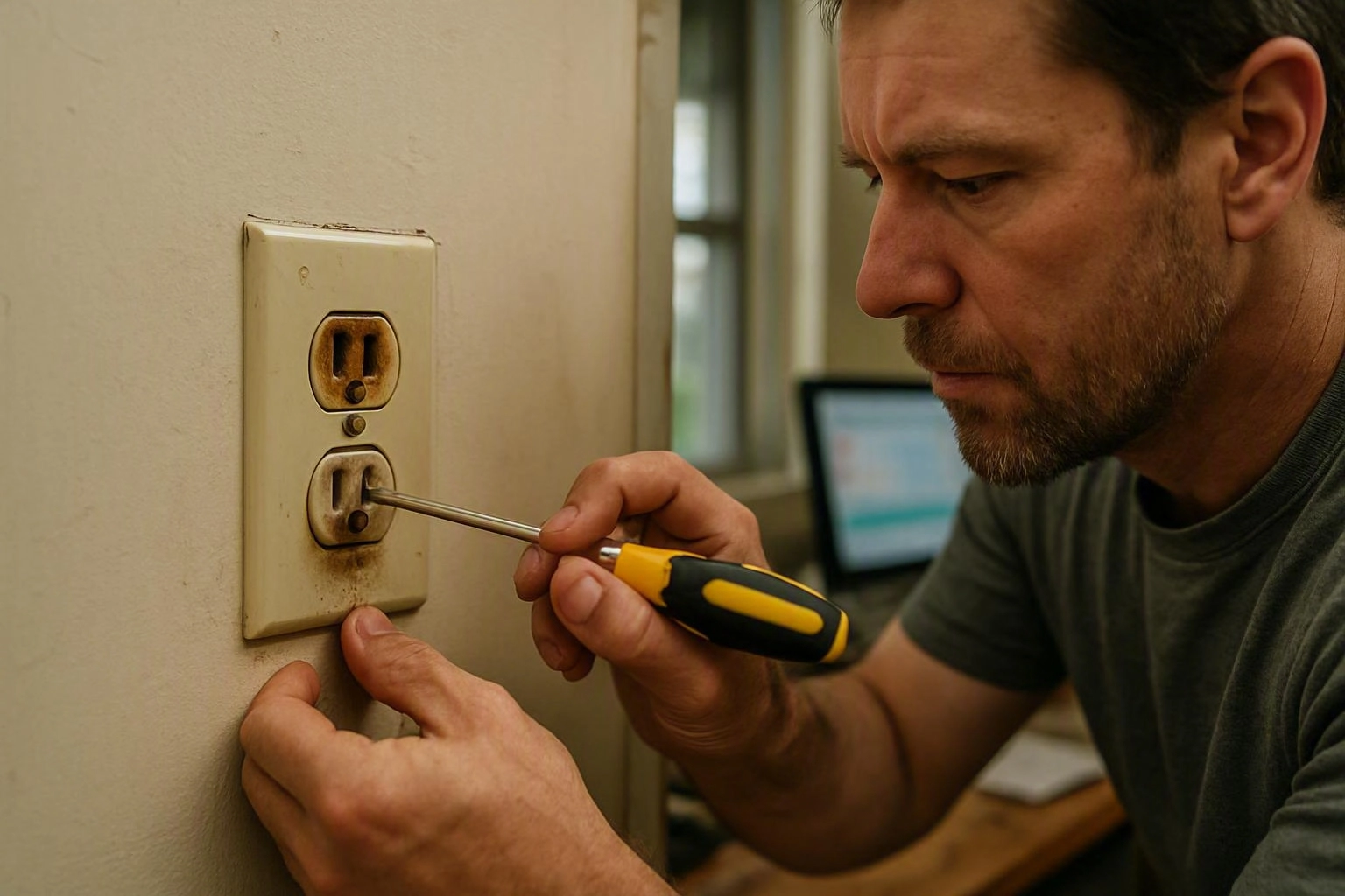 Why an Outlet or Switch Plate Feels Hot or Looks Discolored