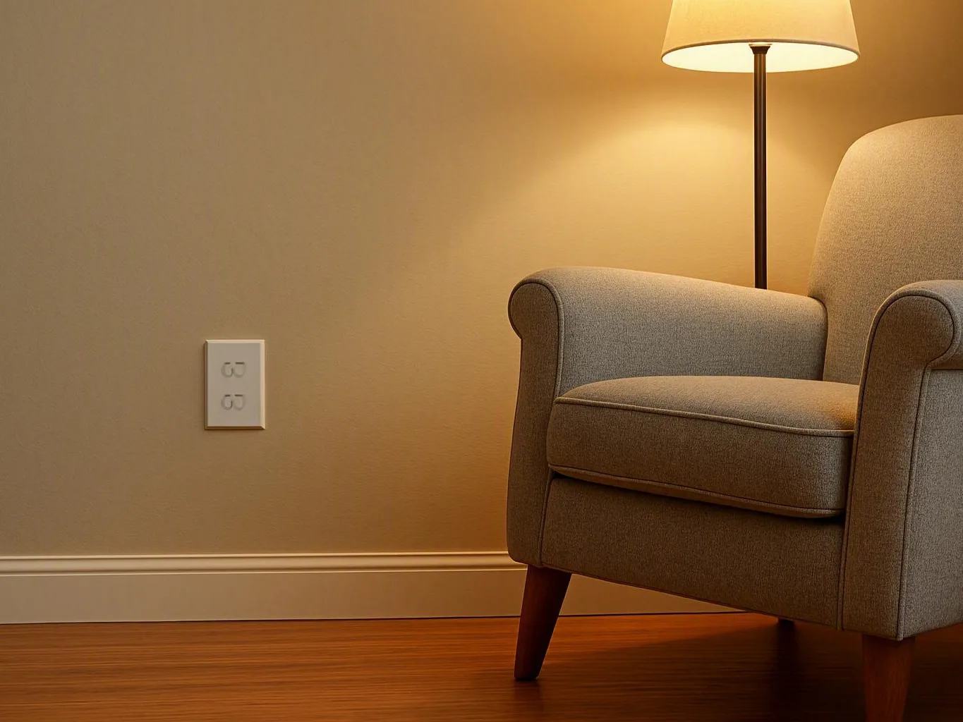 Technician inspecting a sparking wall outlet — Can Emergency Electrical Work Include a Temporary Repair?