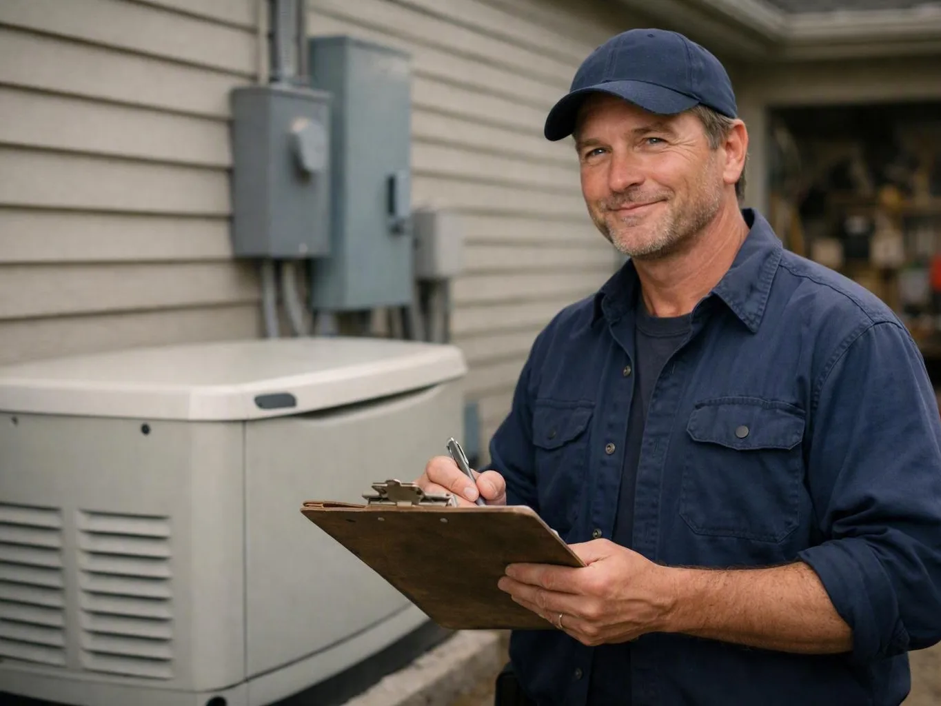 Electrician testing a breaker panel inside a home — Can a Regular Contractor Handle a Failed Panel Instead of an Emergency...
