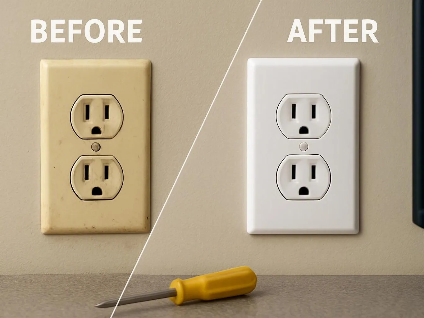 Electrician testing a breaker panel in a home
