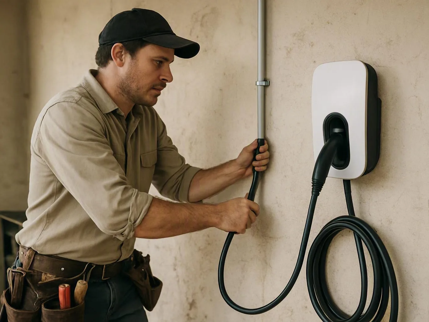 24/7 Emergency Electricians Services in Fort Wayne Chris Miller Electric — Professional Electric Vehicle Charger Installat...